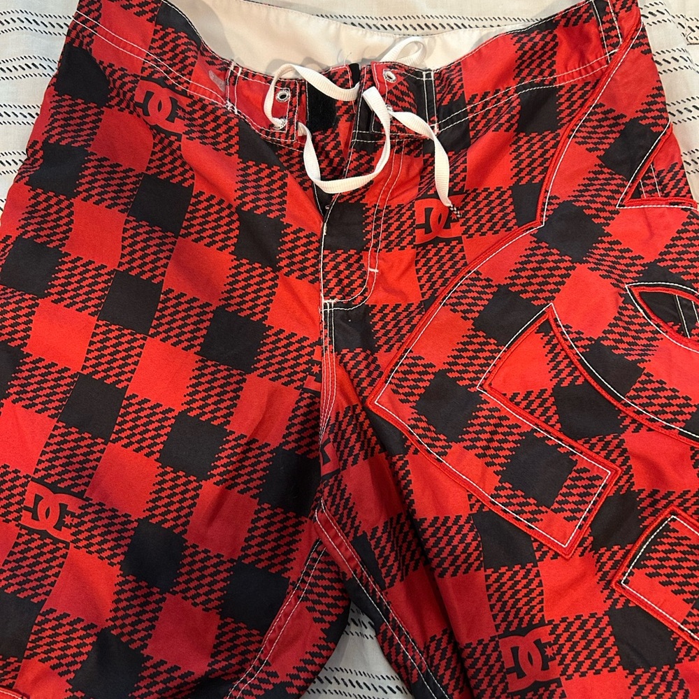 DC White and Black Board Shorts